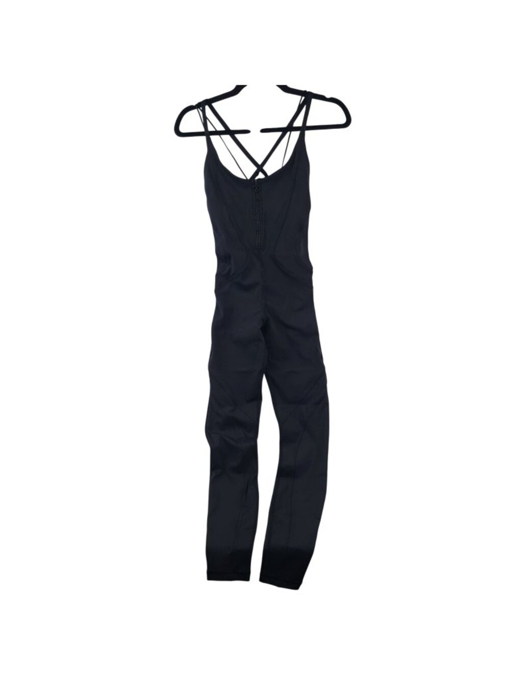 NEW Savage x Fenty Night Rider Jumpsuit Black Caviar Sz XS Crisscross Back